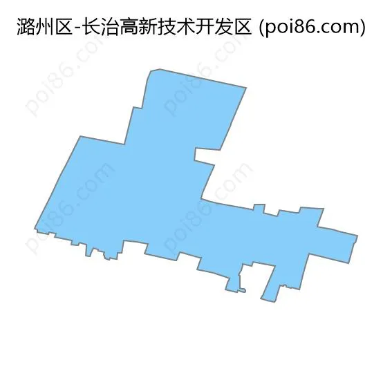 长治高新技术开发区边界地图