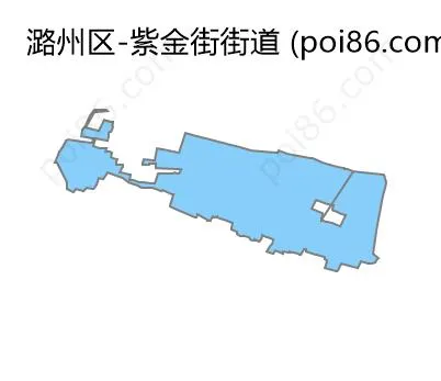 紫金街街道边界地图