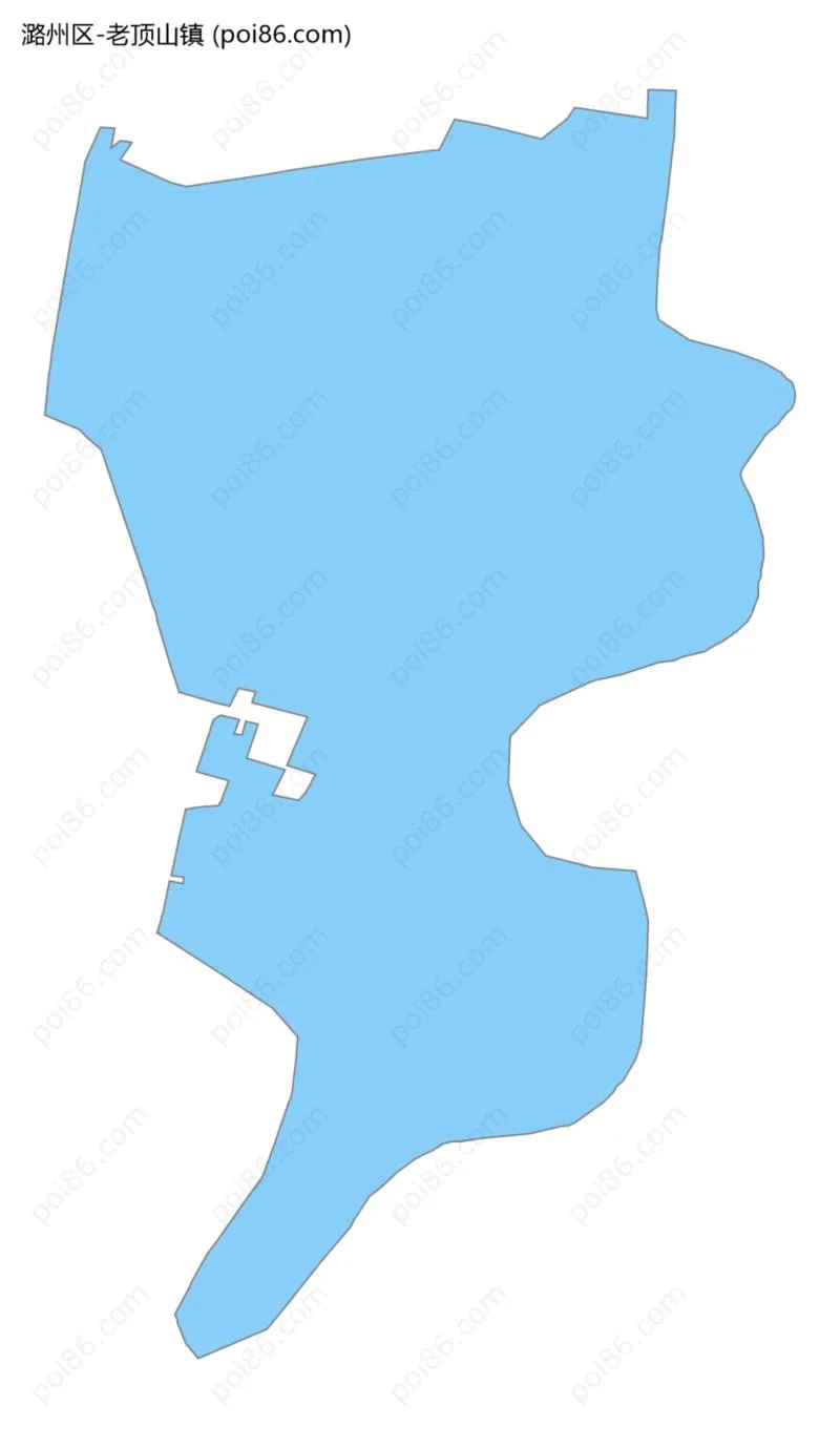 老顶山镇边界地图