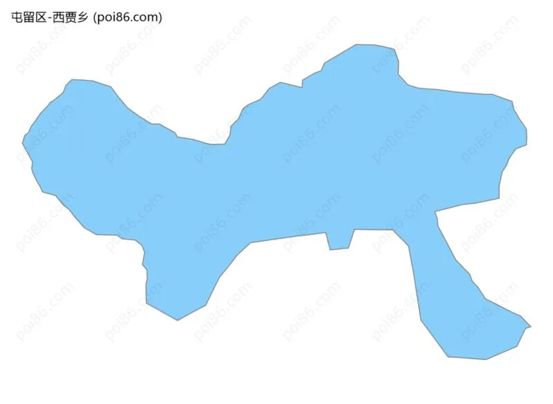 西贾乡边界地图