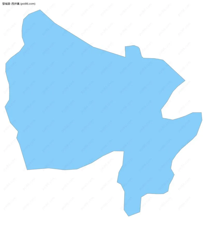 西井镇边界地图