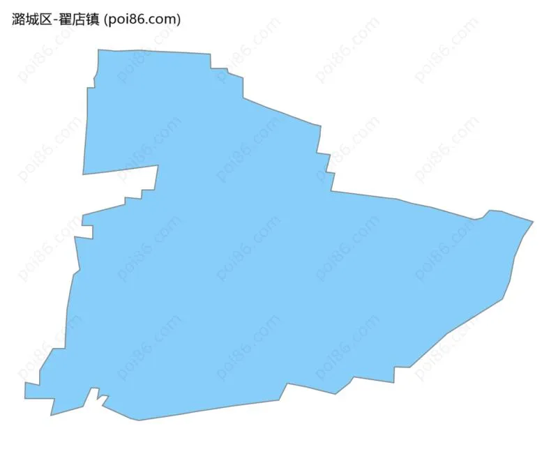 翟店镇边界地图