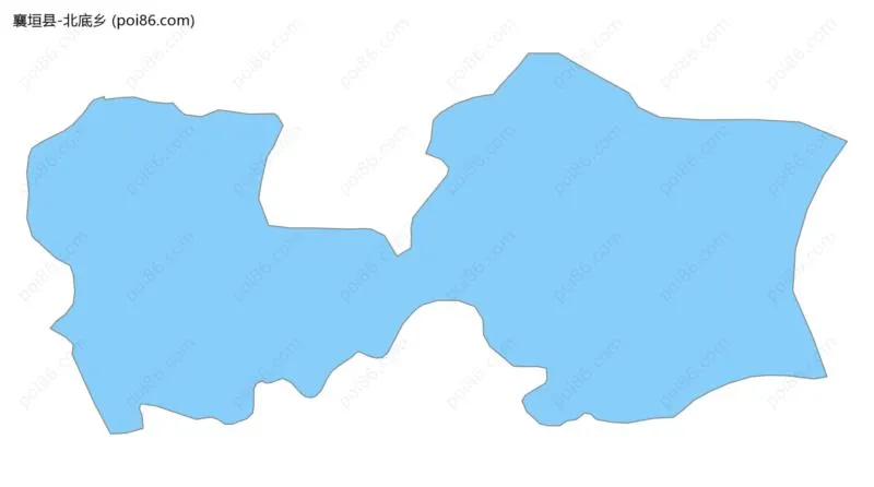 北底乡边界地图