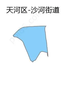 沙河街道边界地图