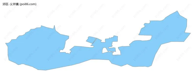 义井镇边界地图