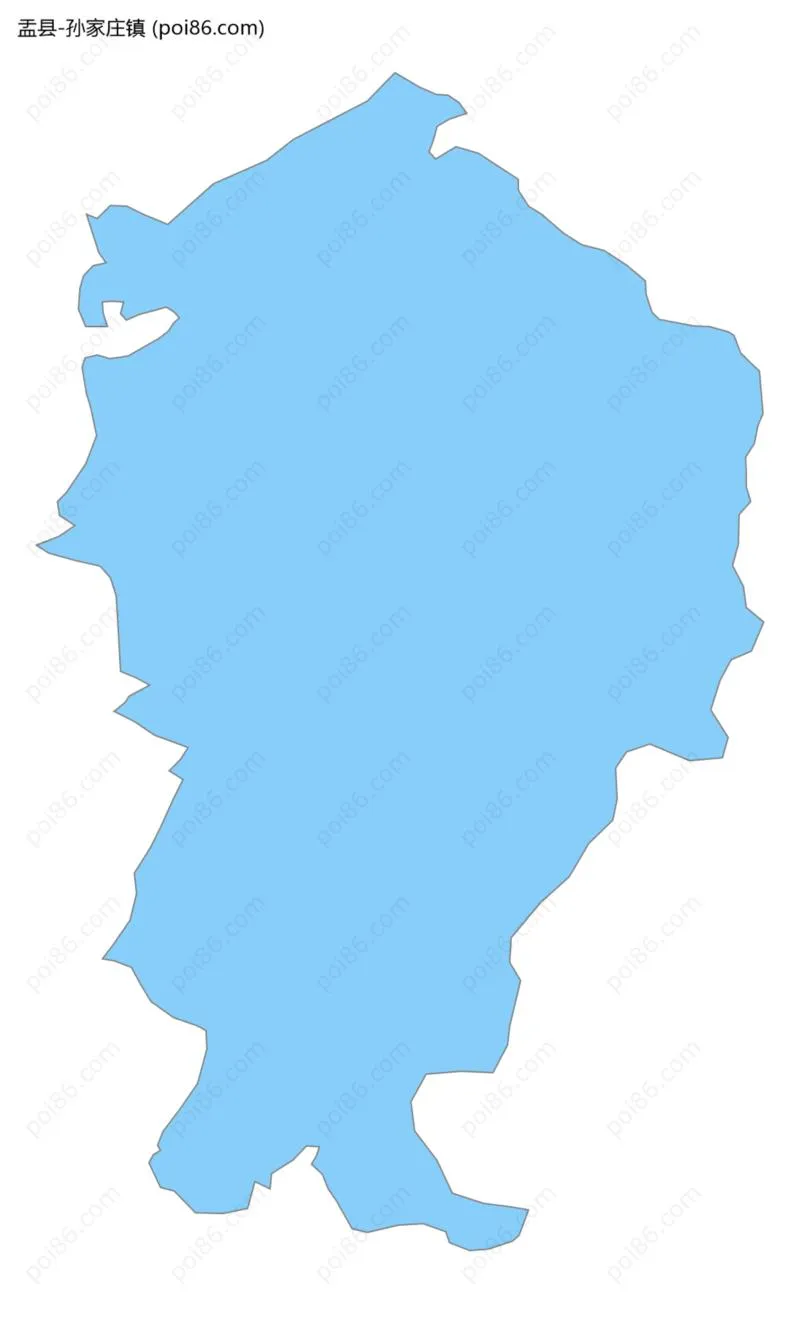 孙家庄镇边界地图