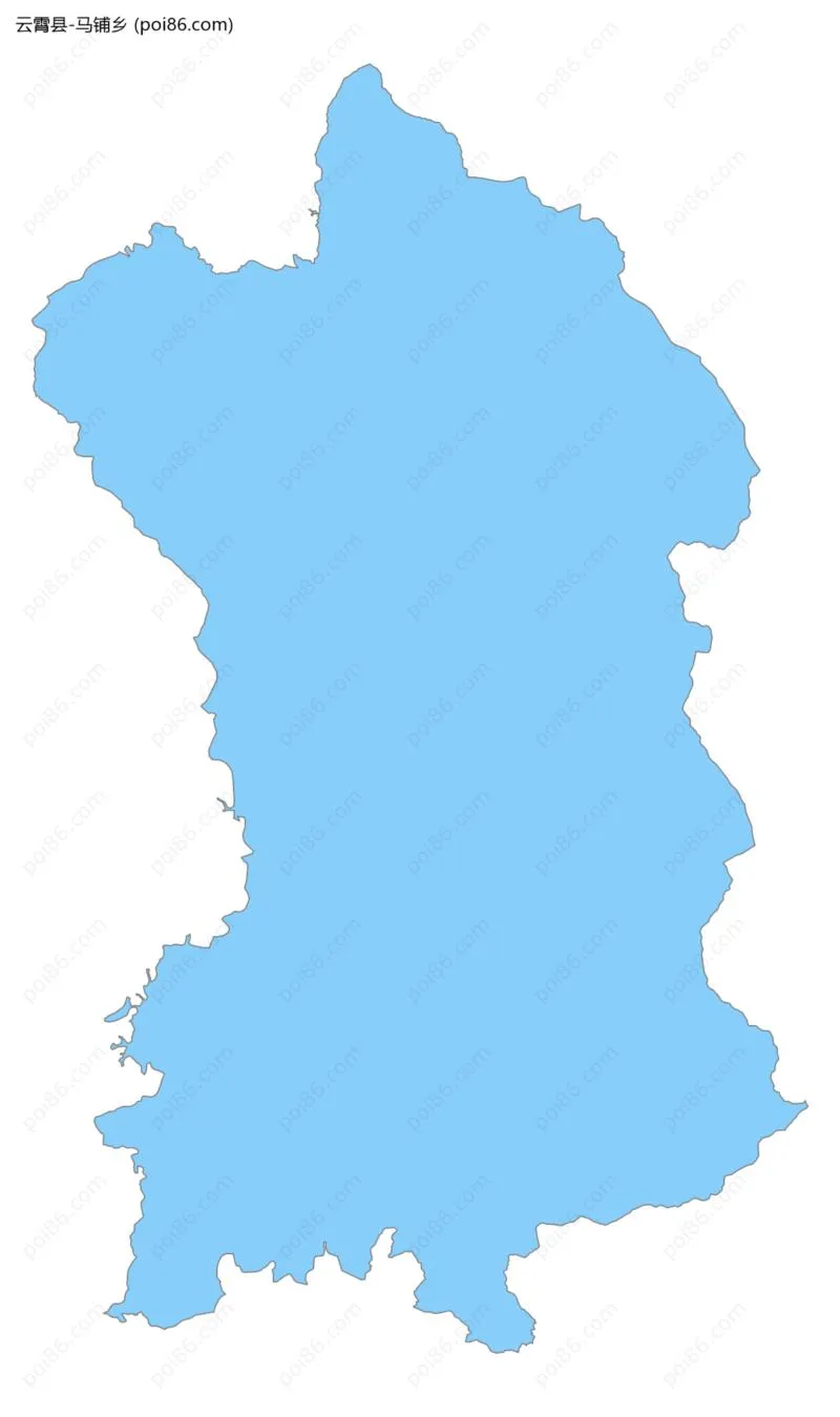 马铺乡边界地图