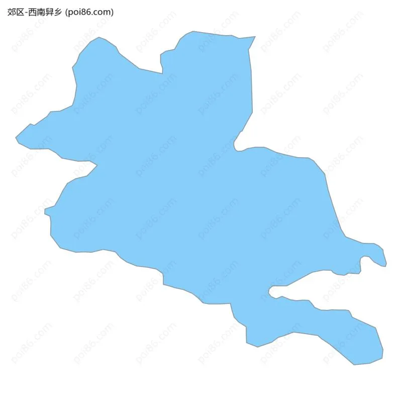 西南舁乡边界地图