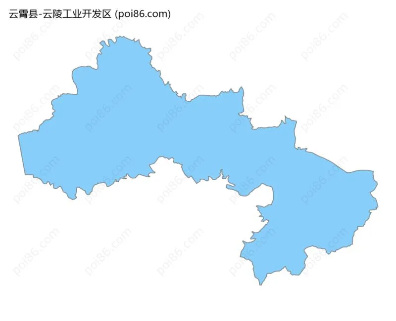 云陵工业开发区边界地图