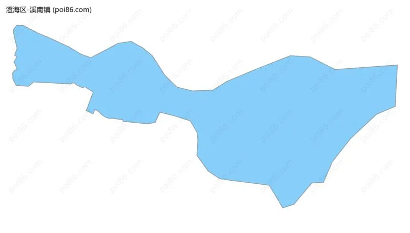 溪南镇边界地图