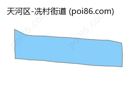 冼村街道边界地图