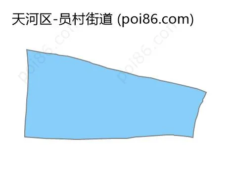 员村街道边界地图