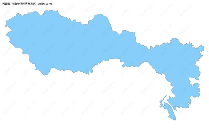 常山华侨经济开发区边界地图