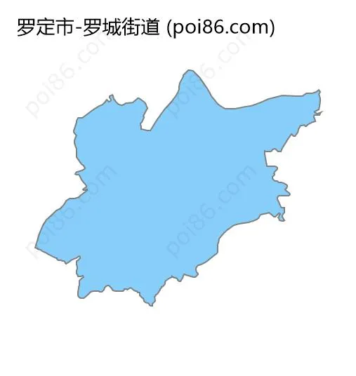 罗城街道边界地图