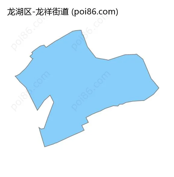 龙祥街道边界地图
