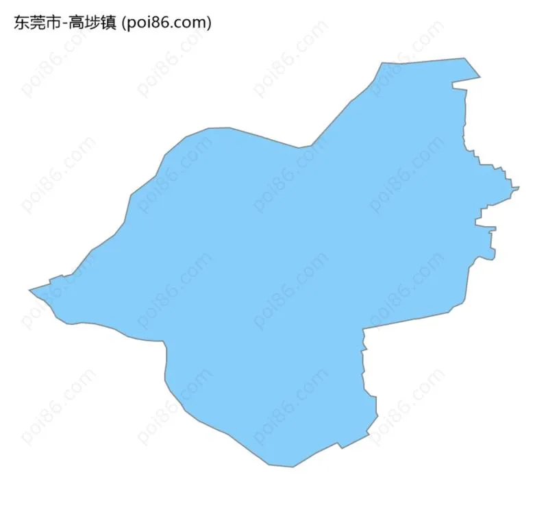 高埗镇边界地图