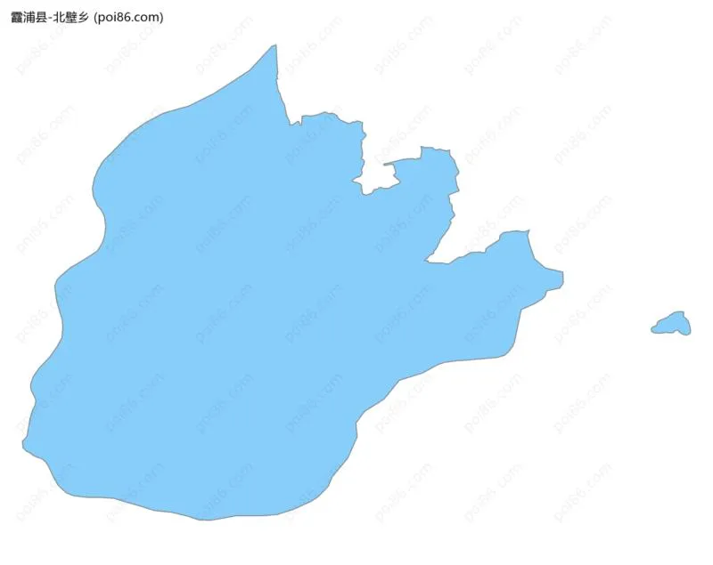 北壁乡边界地图