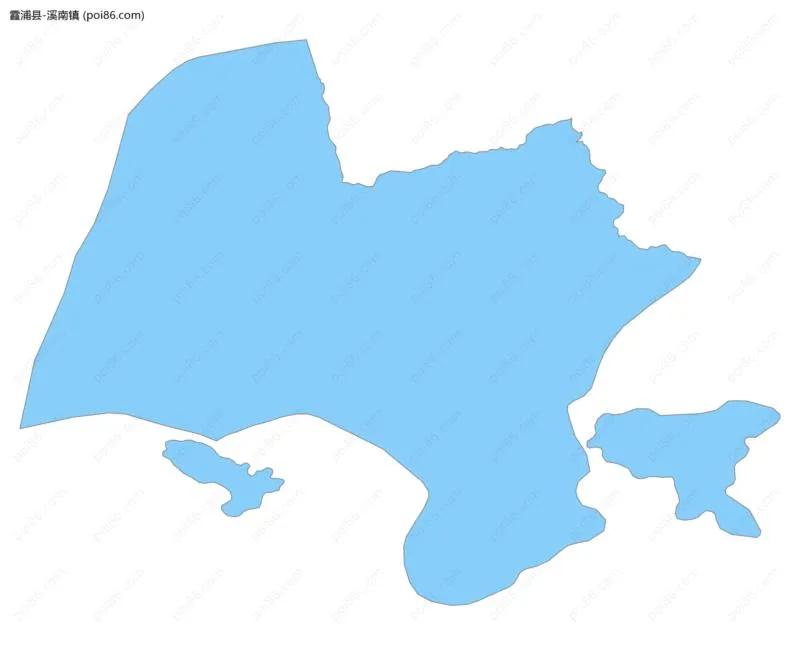 溪南镇边界地图