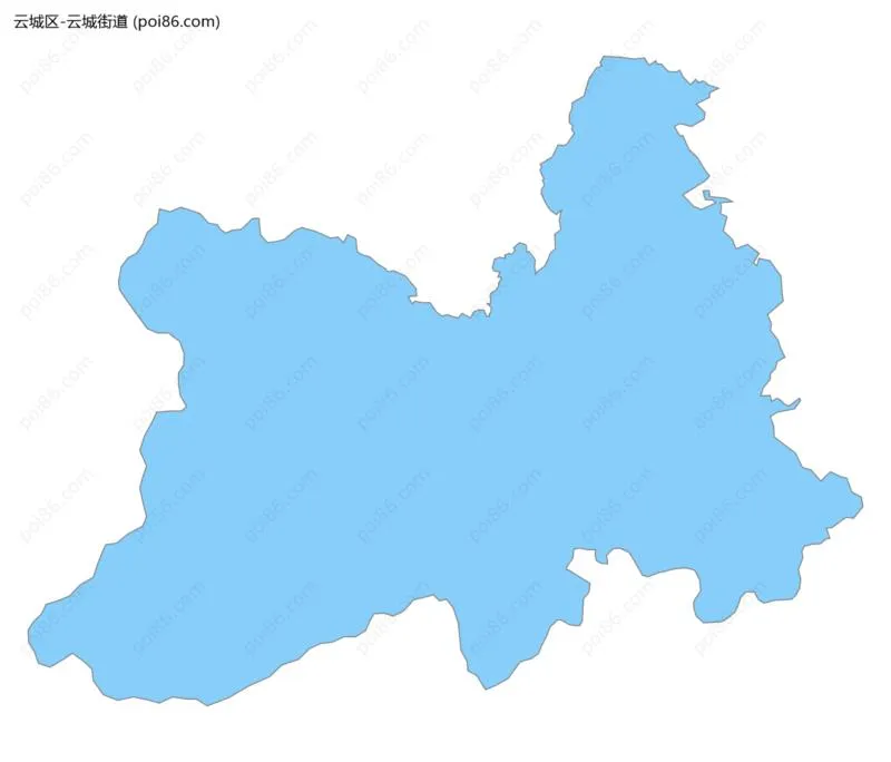 云城街道边界地图