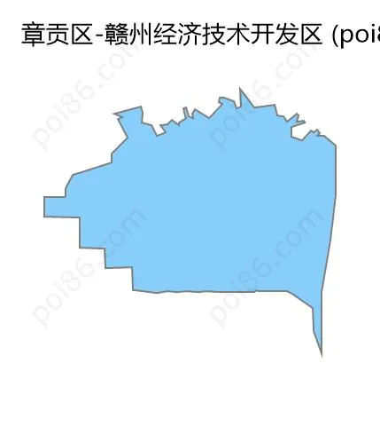 赣州经济技术开发区边界地图