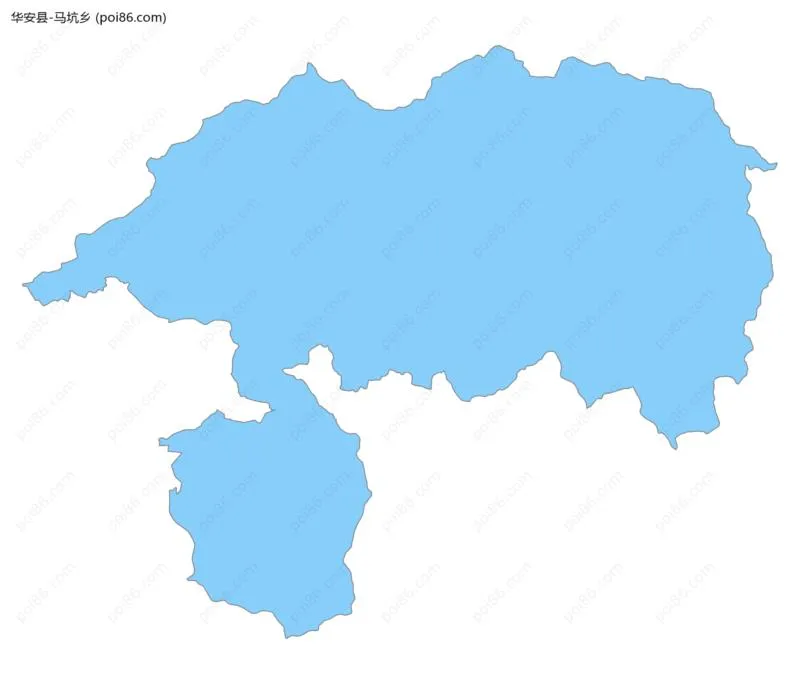 马坑乡边界地图