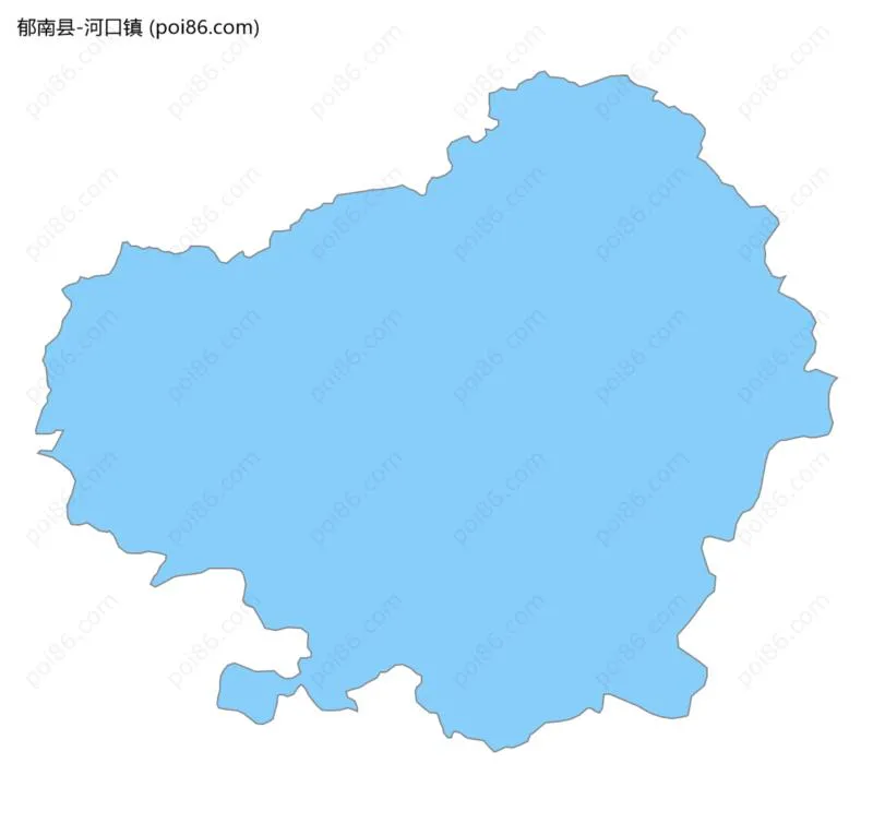 河口镇边界地图