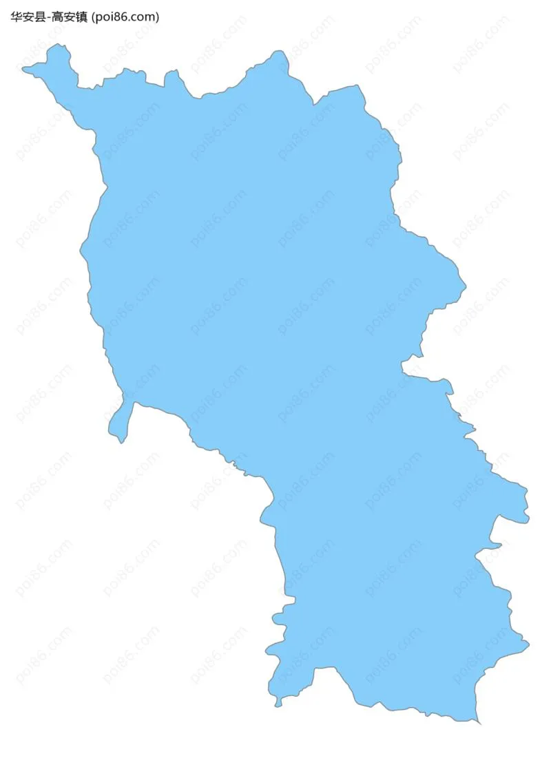 高安镇边界地图