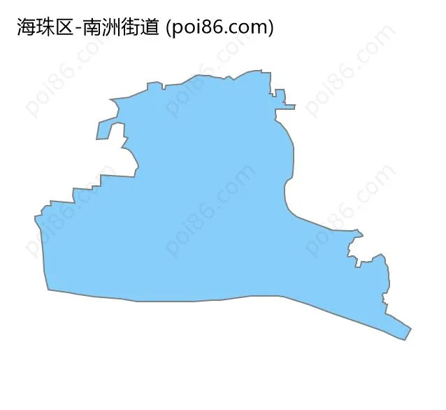 南洲街道边界地图