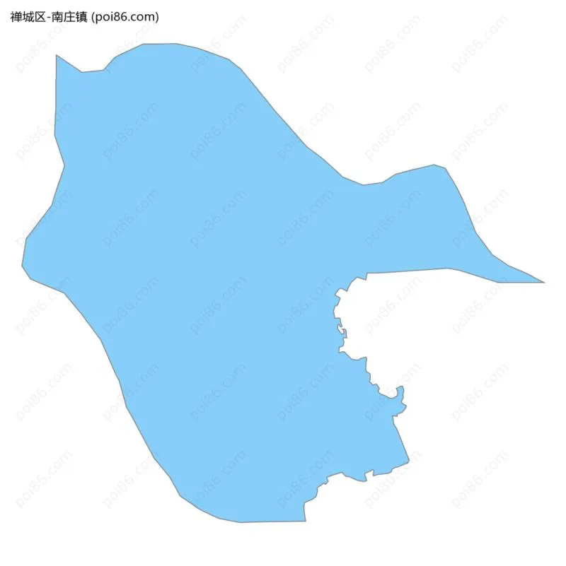 南庄镇边界地图