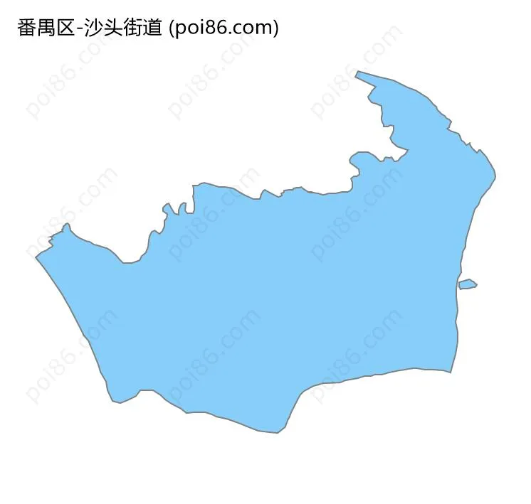 沙头街道边界地图