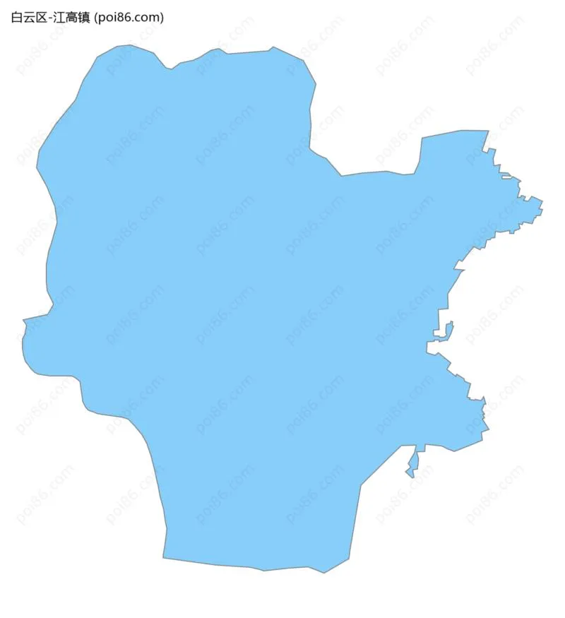 江高镇边界地图