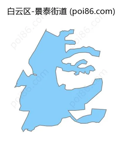 景泰街道边界地图