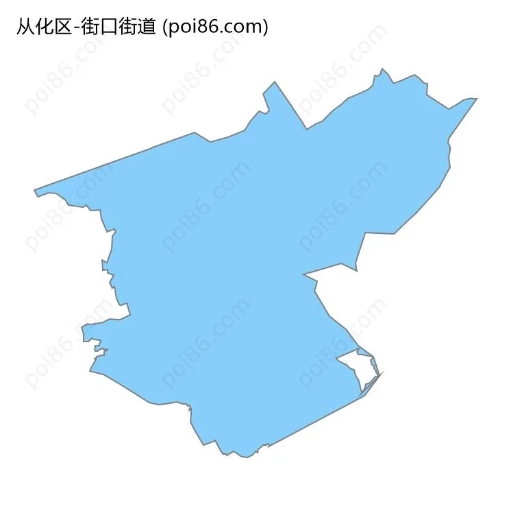 街口街道边界地图