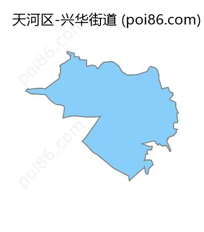 兴华街道边界地图