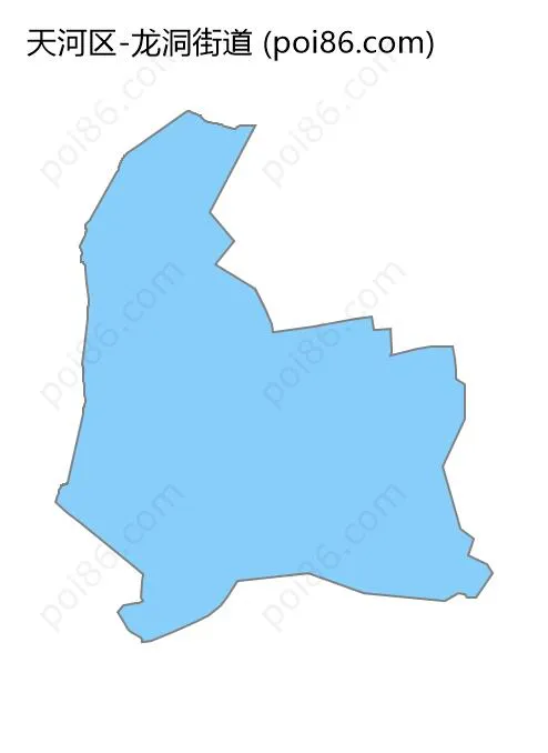 龙洞街道边界地图