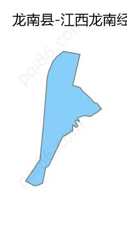 江西龙南经济技术开发区边界地图