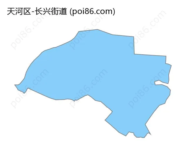 长兴街道边界地图