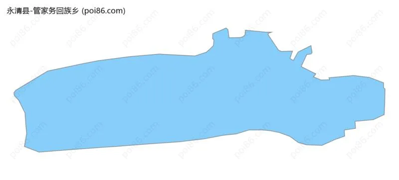 管家务回族乡边界地图