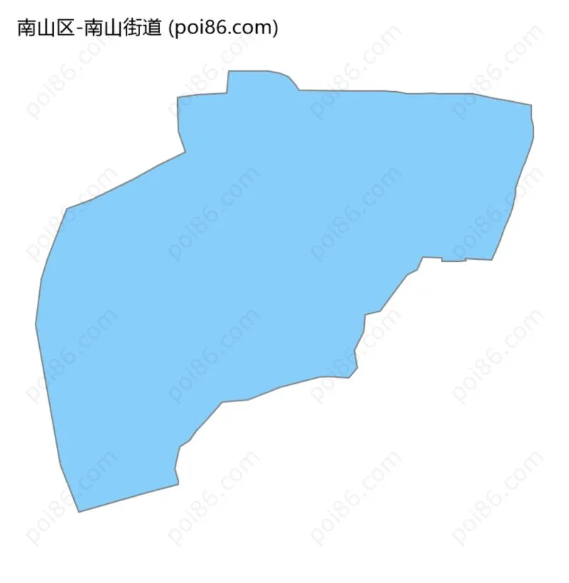 南山街道边界地图