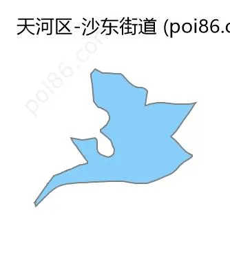 沙东街道边界地图