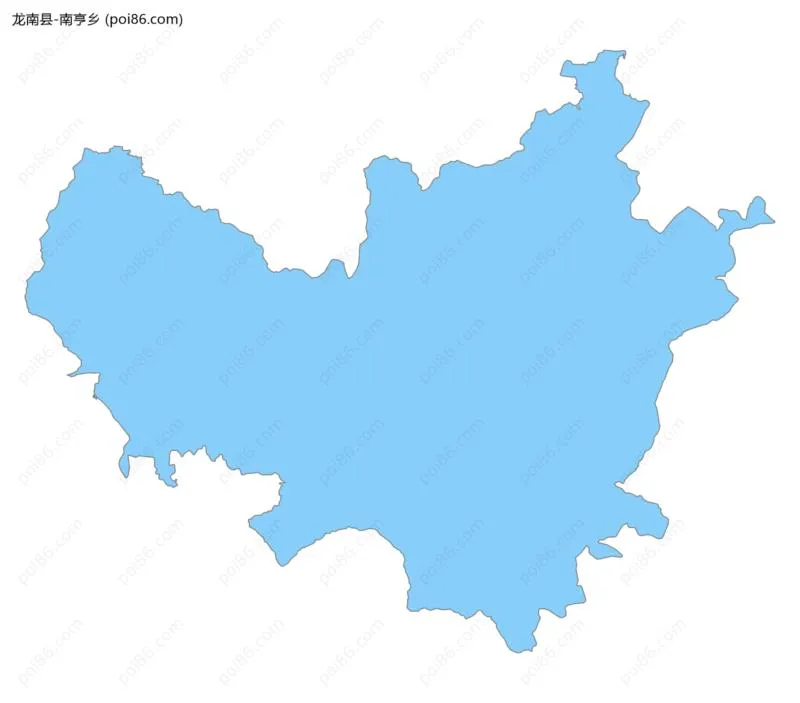 南亨乡边界地图