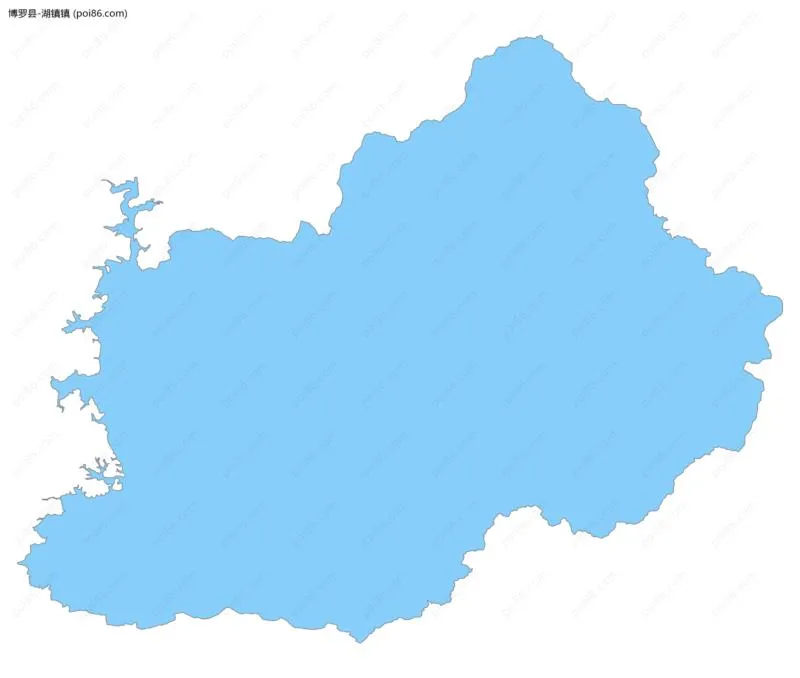 湖镇镇边界地图