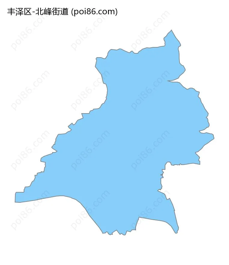 北峰街道边界地图