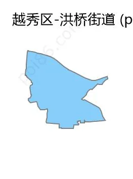 洪桥街道边界地图