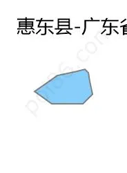 广东省惠州市国营惠东九龙峰林场边界地图