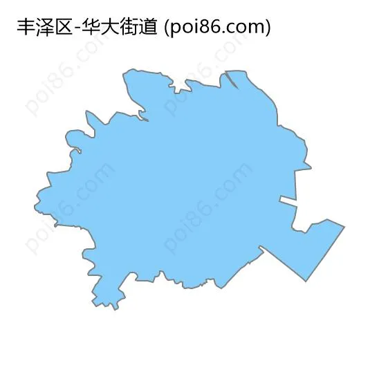 华大街道边界地图