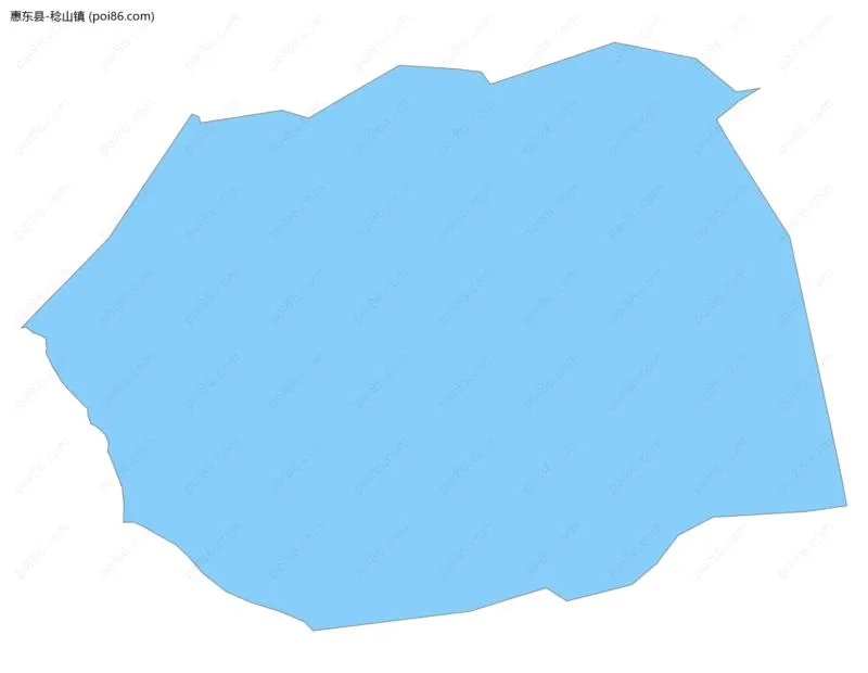 稔山镇边界地图