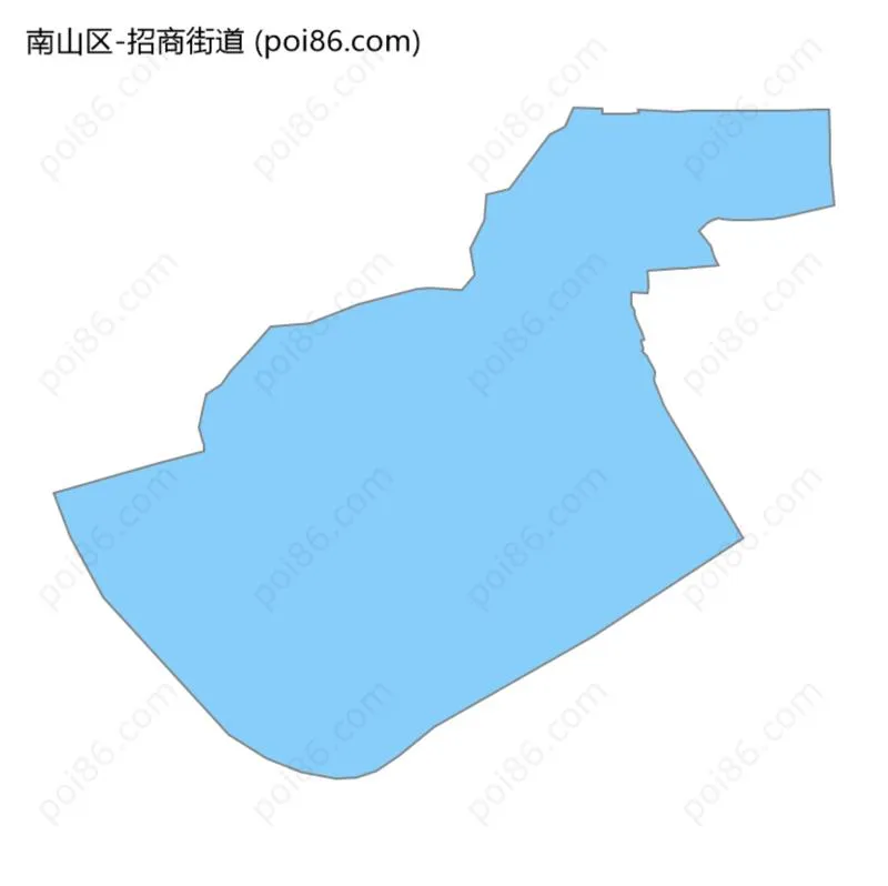 招商街道边界地图