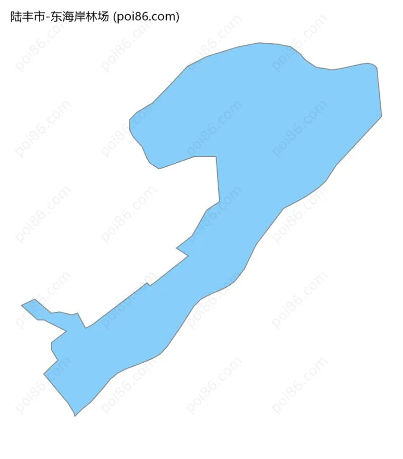 东海岸林场边界地图