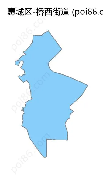 桥西街道边界地图